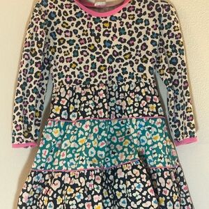 Girls Size 10 by Finding Foxtale Leopard Print Long Sleeve Dress